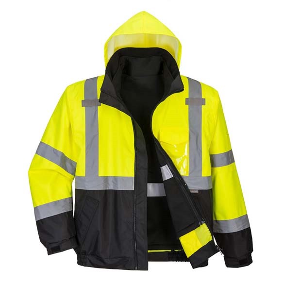 Hi-Vis Premium 3in1 Bomber Jkt